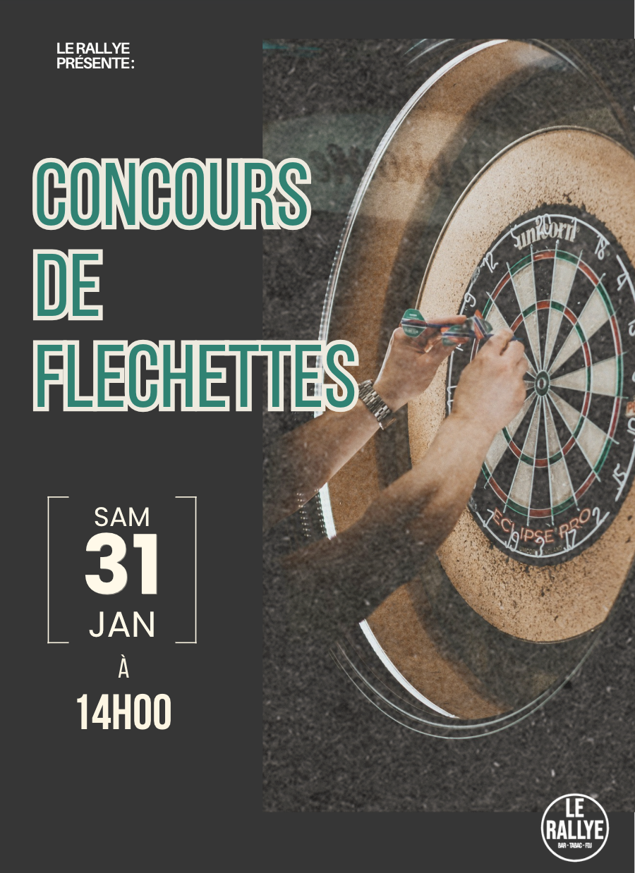 Événement fléchettes au bar FDJ Le Rallye à Mouvaux le 31 janvier à 14h